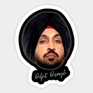 Diljit Dosanjh Bighead design style Sticker